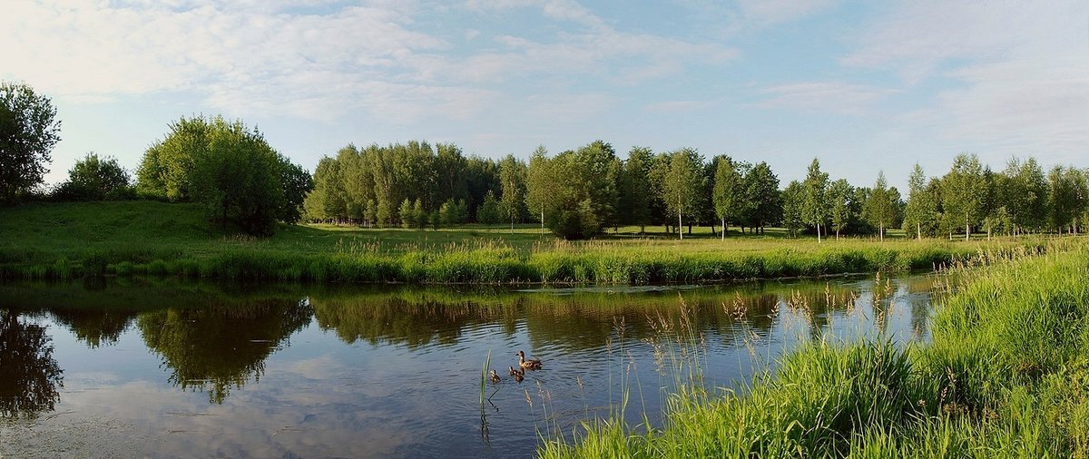 Der Morgen auf dem Yauza