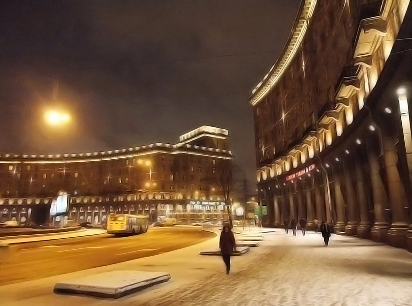 Sonnenuntergang im Winter