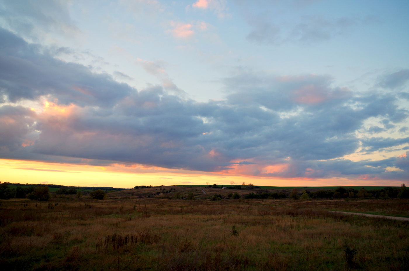 Abends auf einem Bauernhof