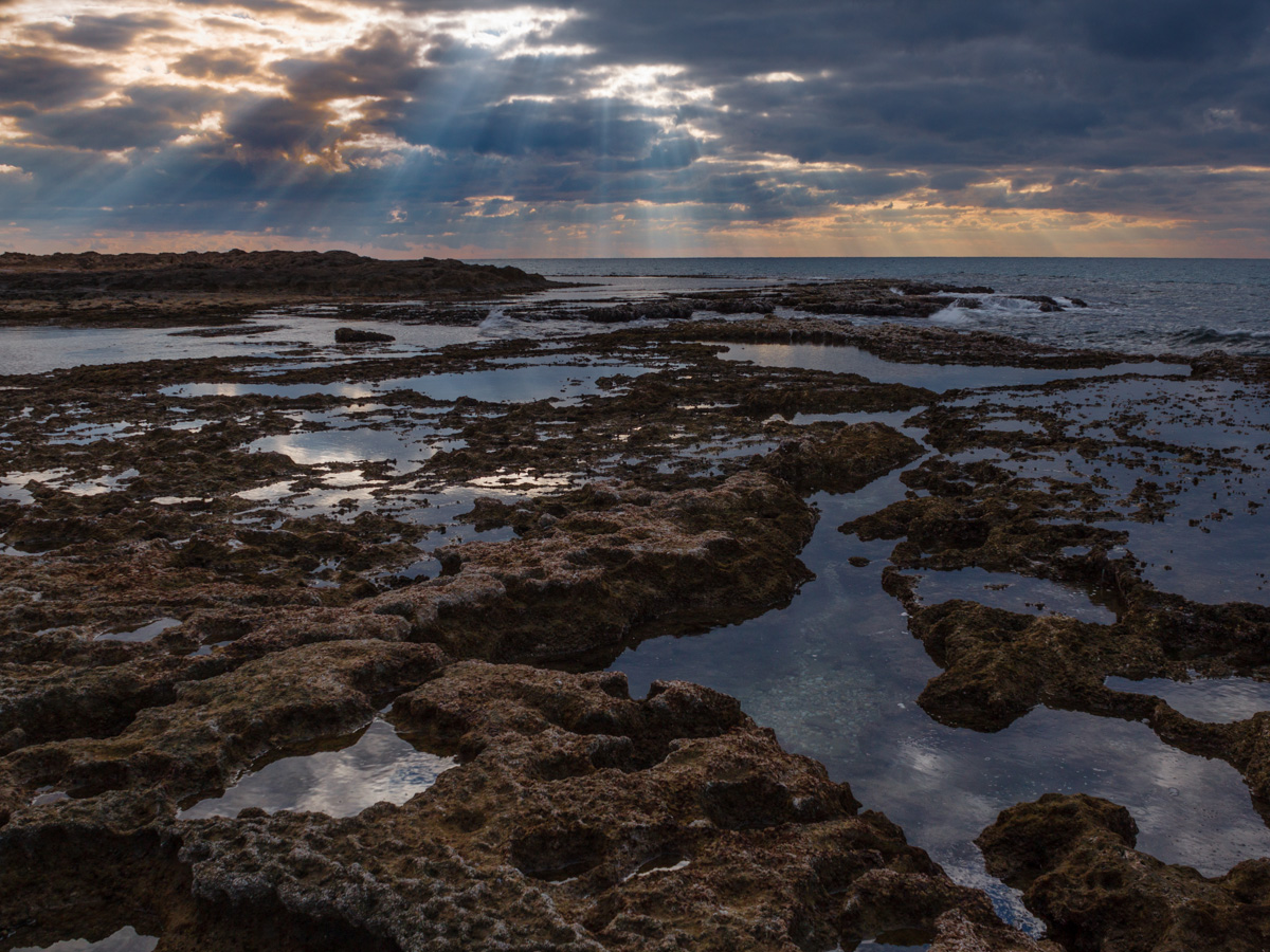 Sonnenuntergang im Winter
