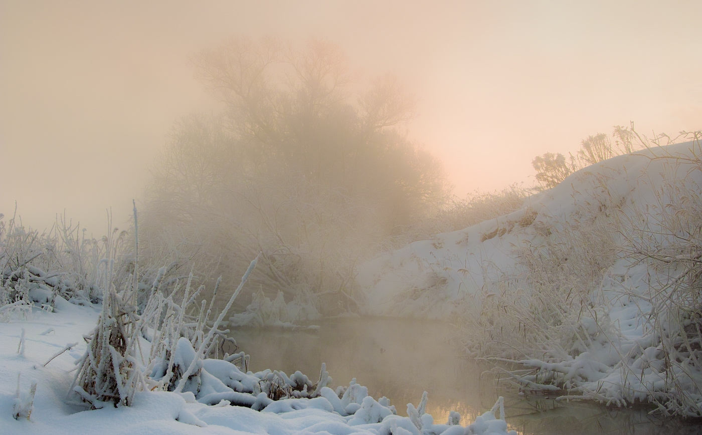 nebligen Morgengrauen