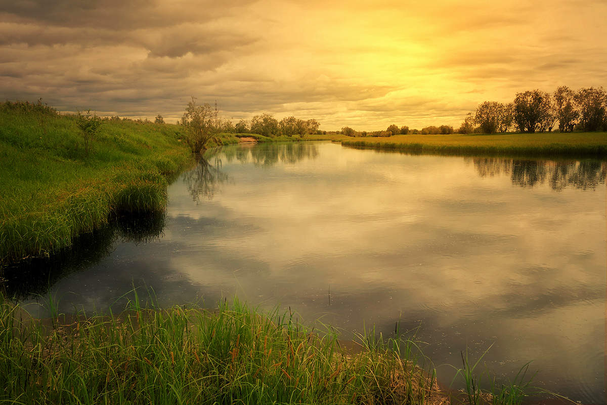 Strand kleine Bäche ...