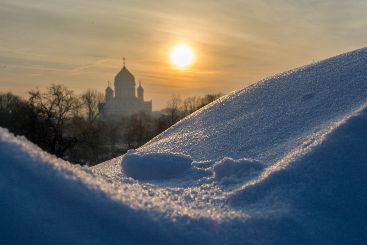 Bei Sonnenuntergang.