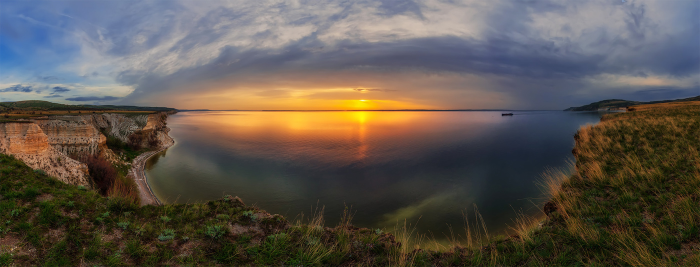 Sonnenaufgang an der Wolga