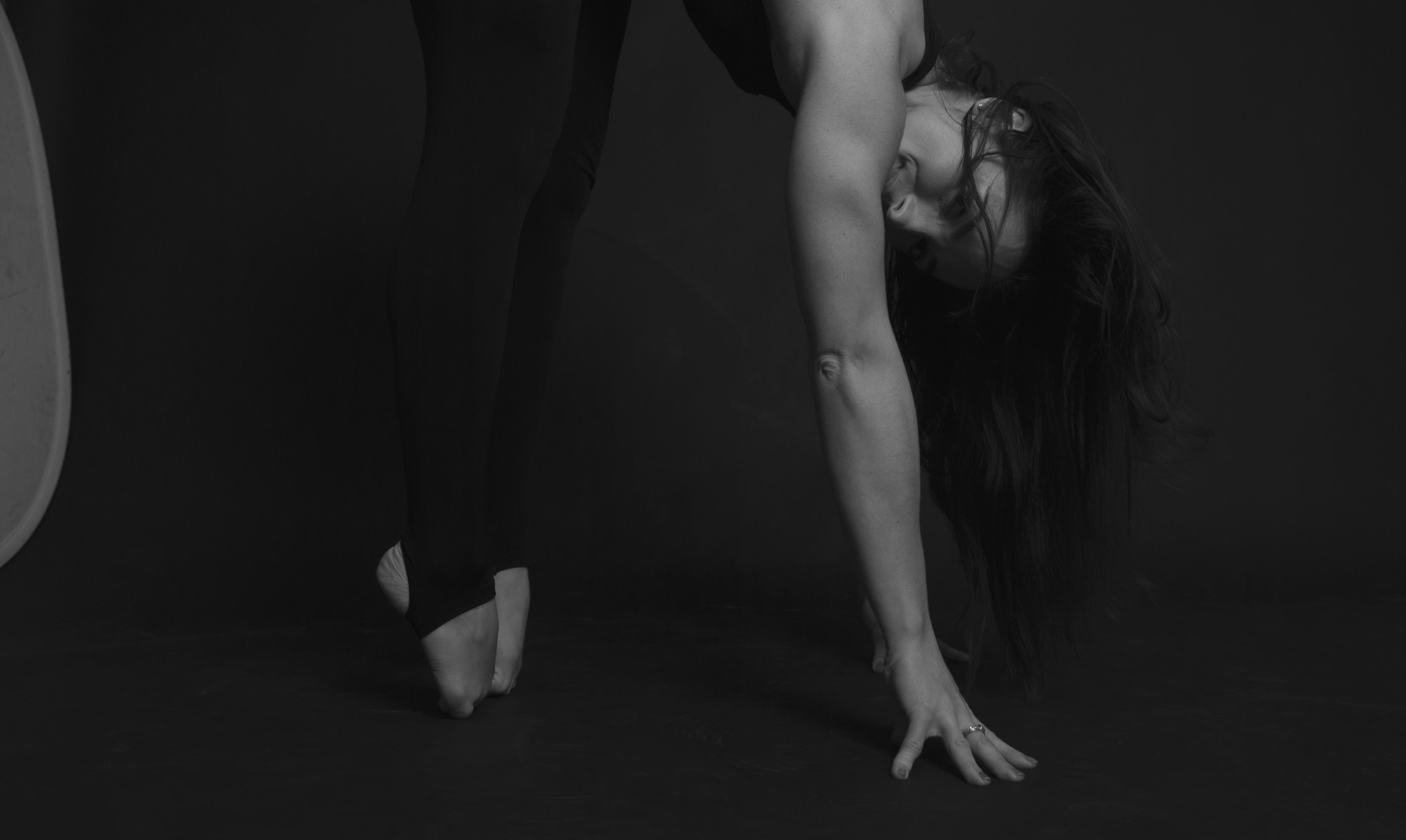 black and white woman