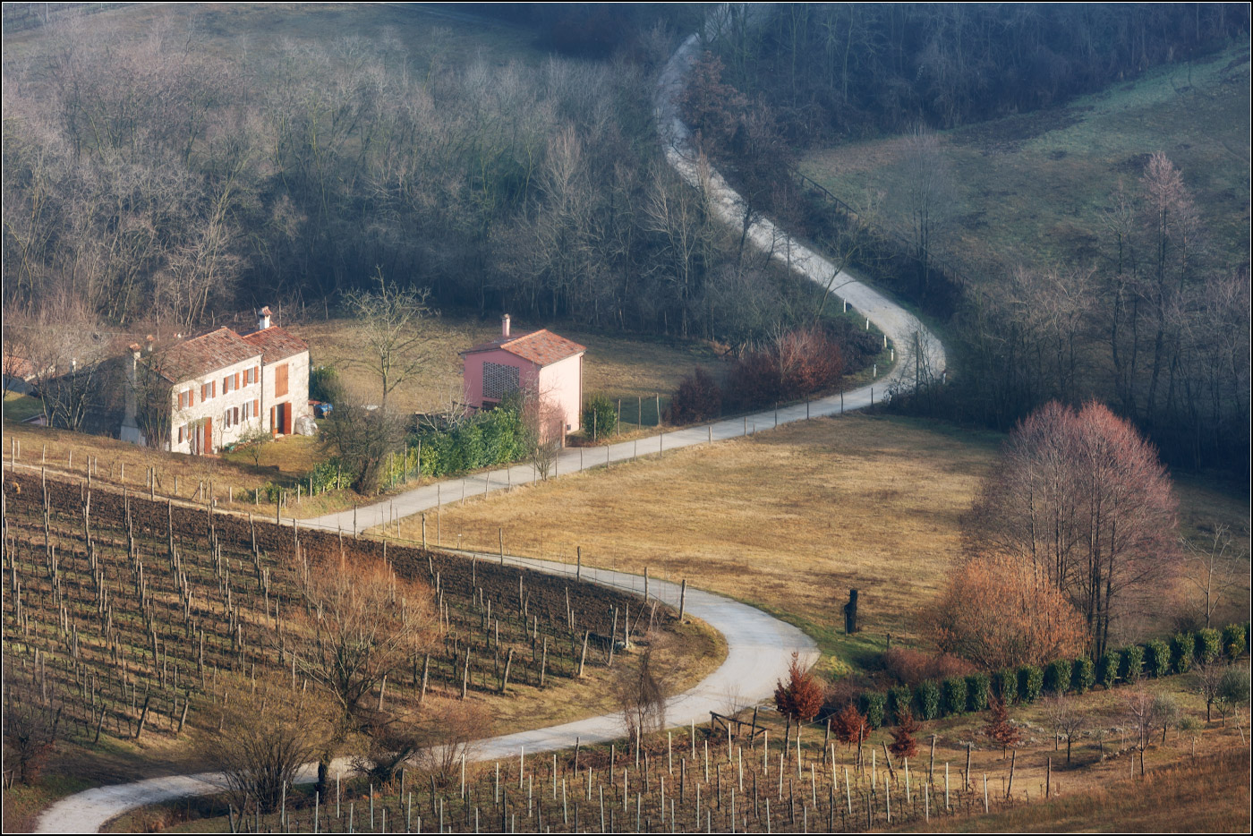 Kurvenreiche Strecke.