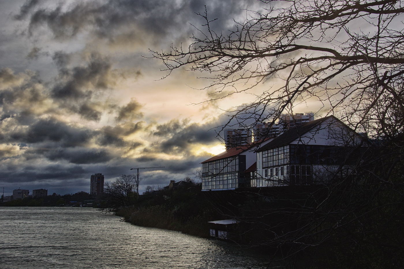 Abend mit einem kalten