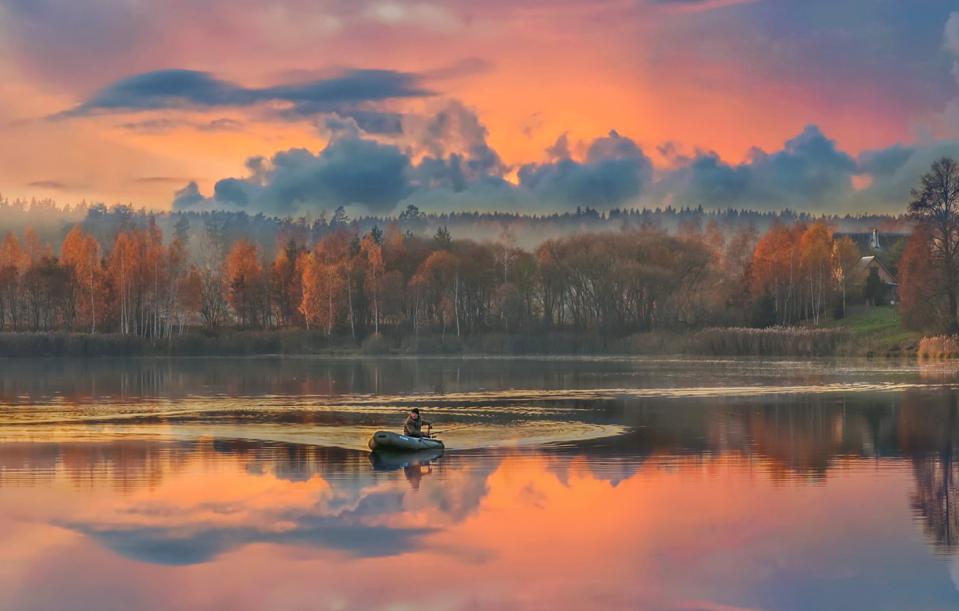 Farben des Sonnenuntergangs