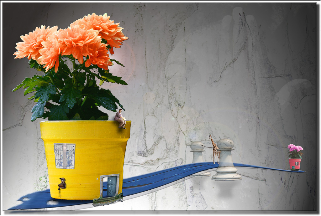 Juchnelda und ihre Enttäuschung in Gelb