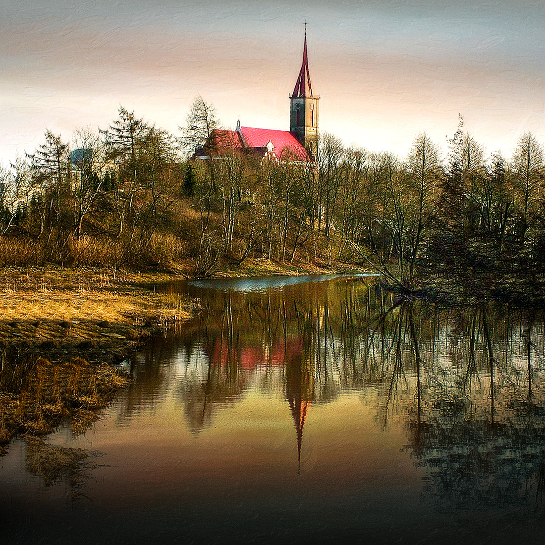 Spiegelungen im Wasser