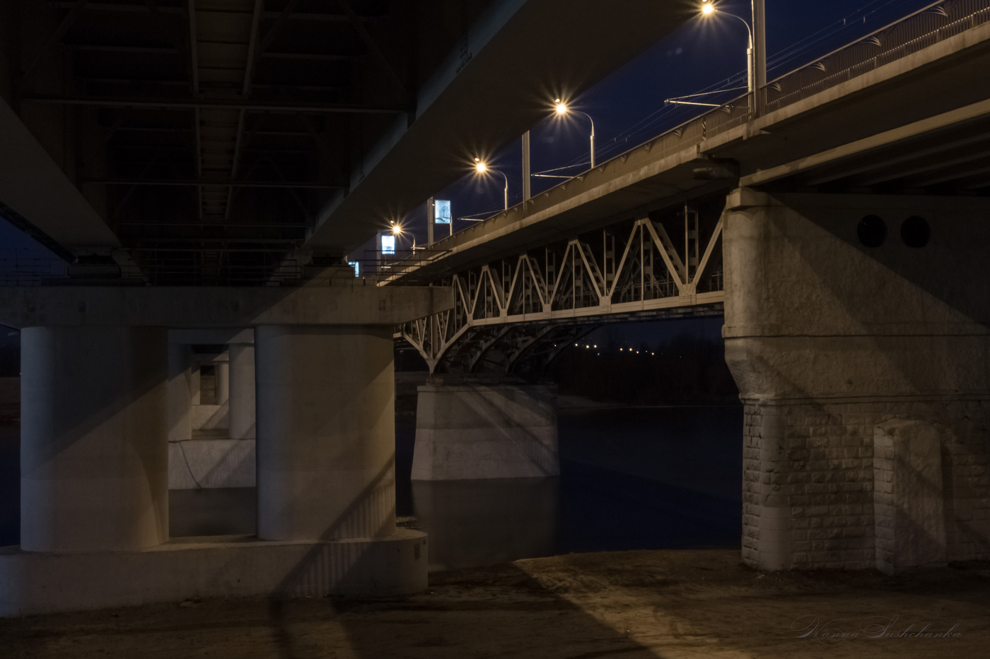 Under bridge