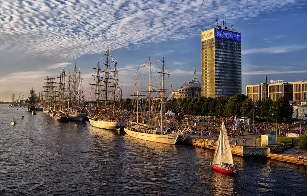 Hafen kam in unsere Schiffe