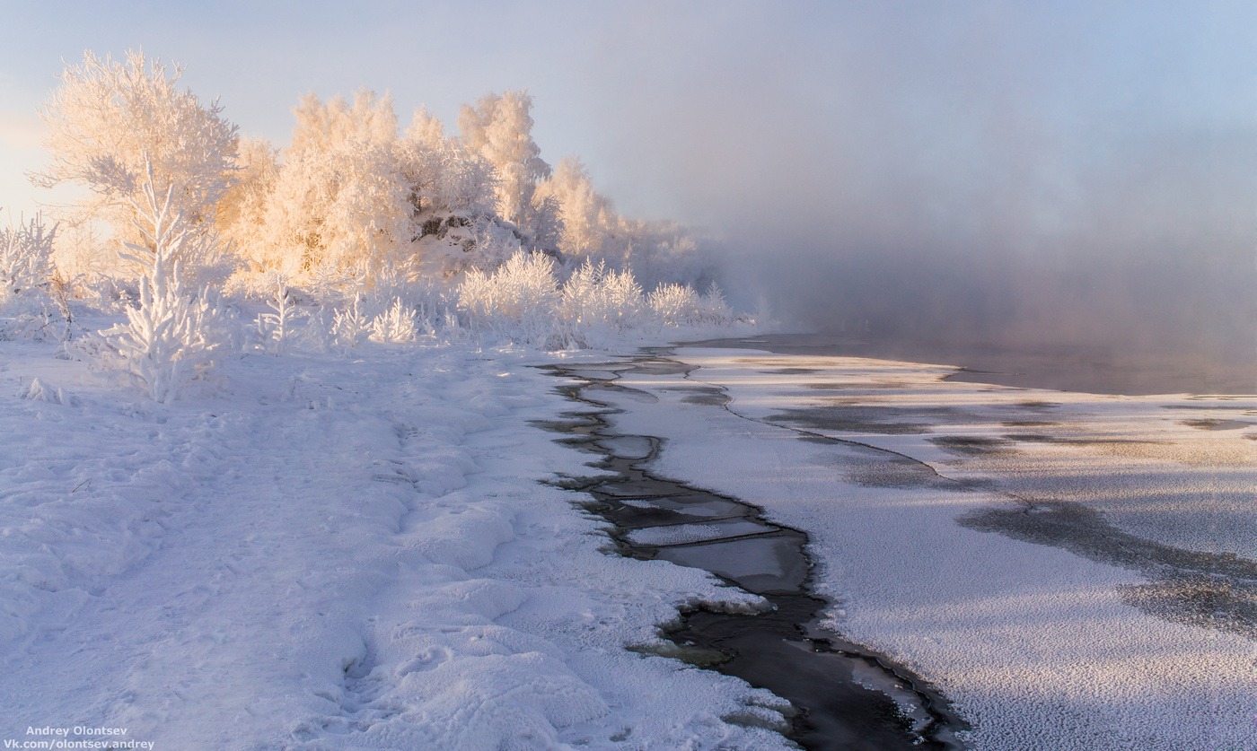 Frosty der Morgendämmerung.