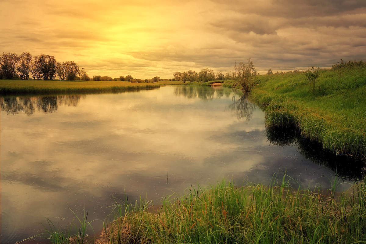 Strand kleine Bäche ...
