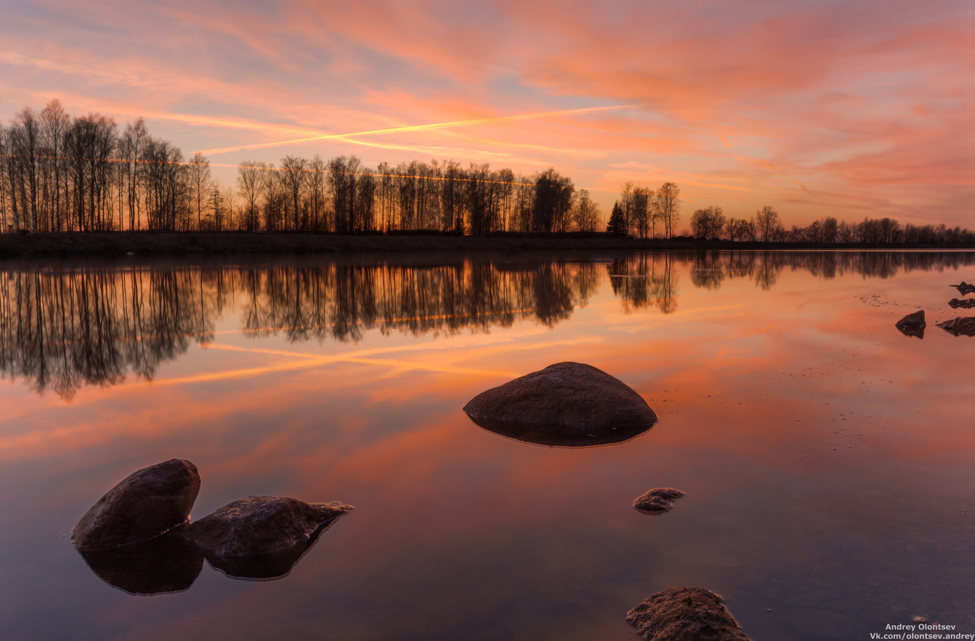 Bei Sonnenuntergang ...