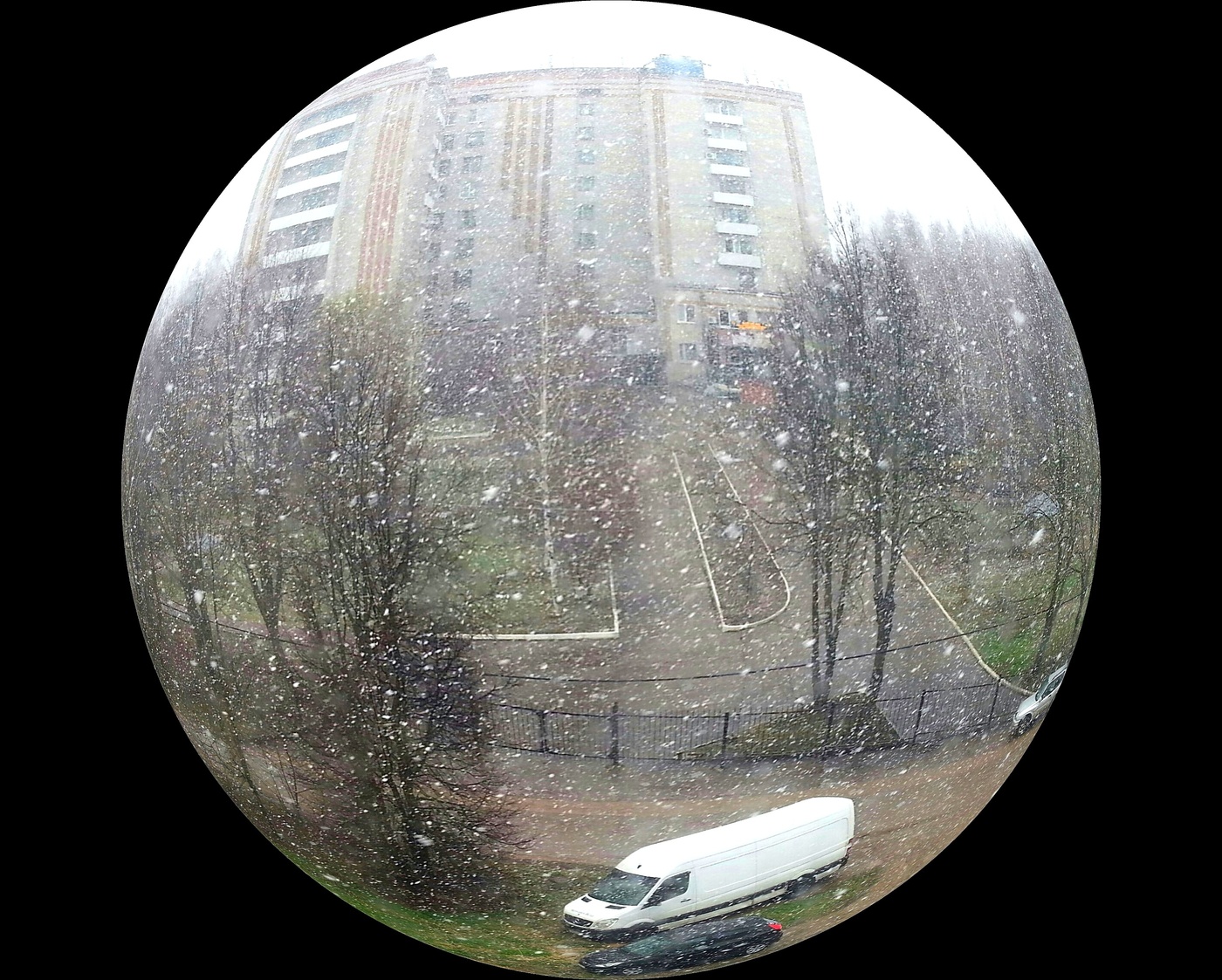 Frühling Schneefall