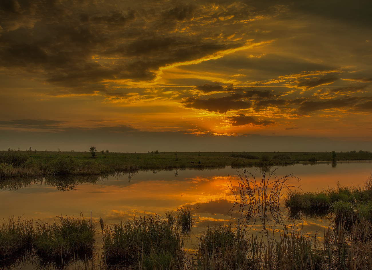 In der Morgendämmerung der Abend ...