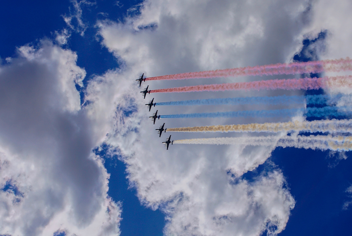 Glückliche Tag des Sieges!