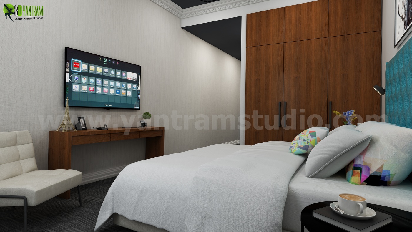 Eine 3D-Rendering Interior Wohnstil Brisbane