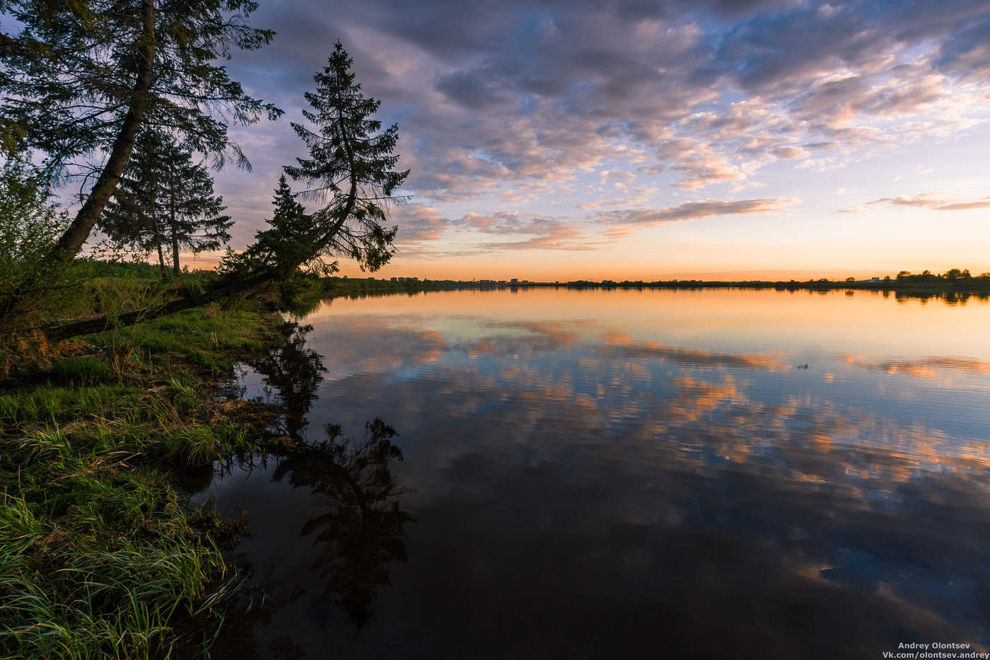 Bei Sonnenuntergang.