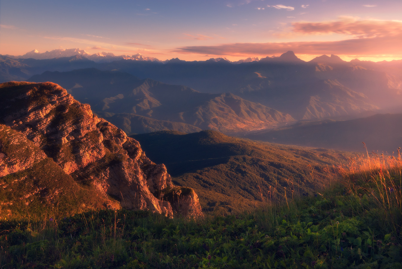 Morgen in den Bergen