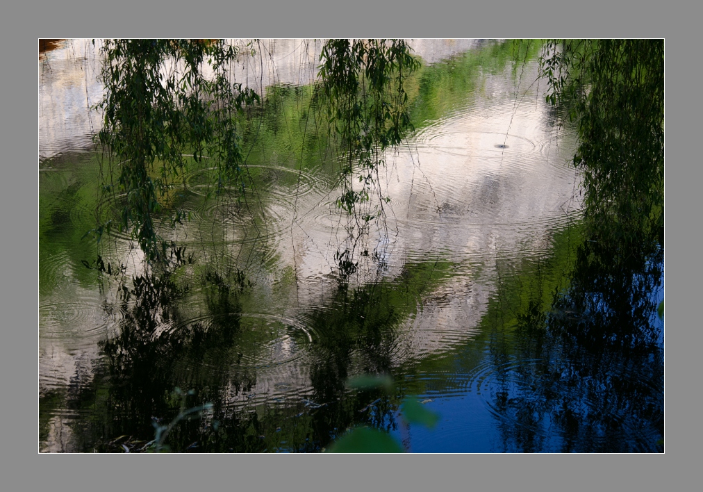 Verlassen des regen ...