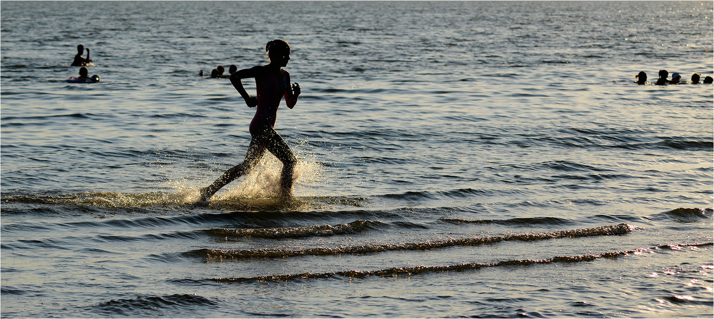 Laufen auf den Wellen