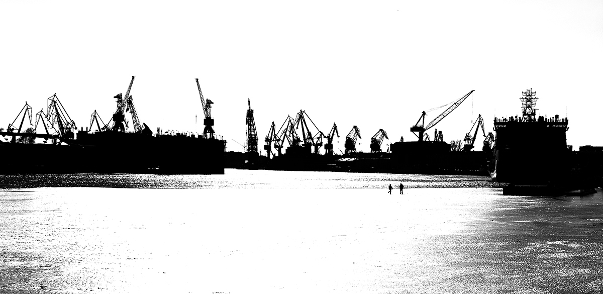 "Along the edge of ice"