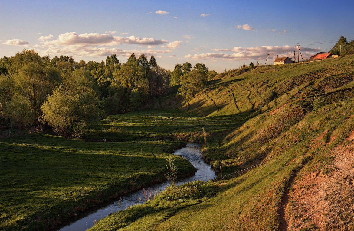 während langen Schatten
