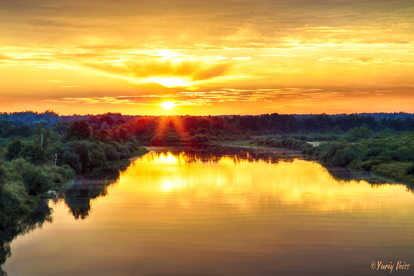 Sonnenuntergang über r.Berezina