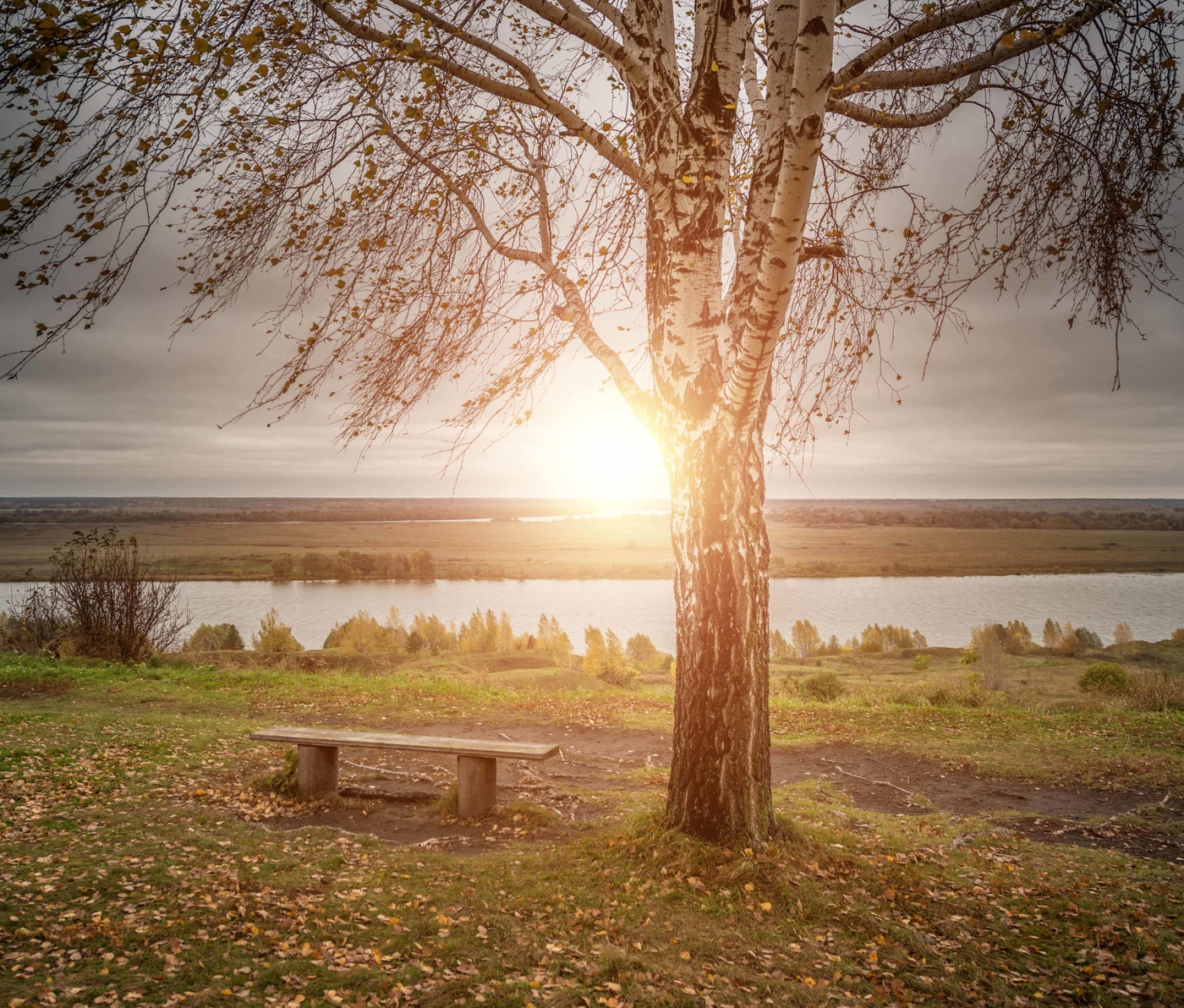 Kalte Sonnenuntergang