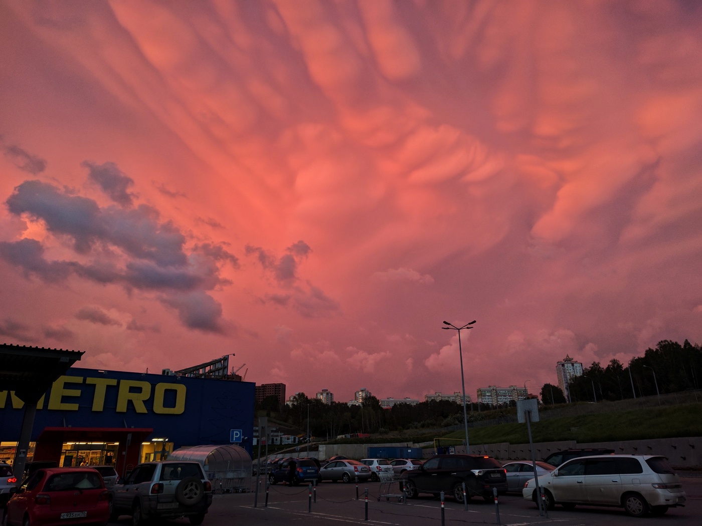 lila Sonnenuntergang