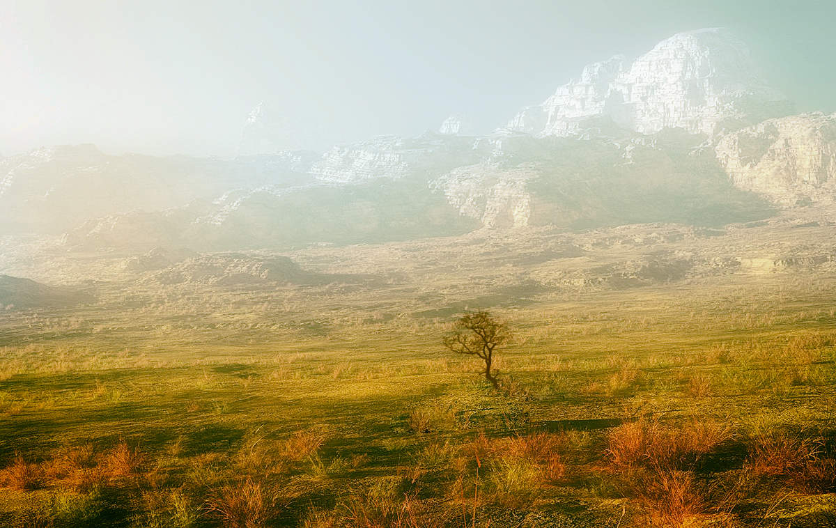 Am Fuße der Berge ...