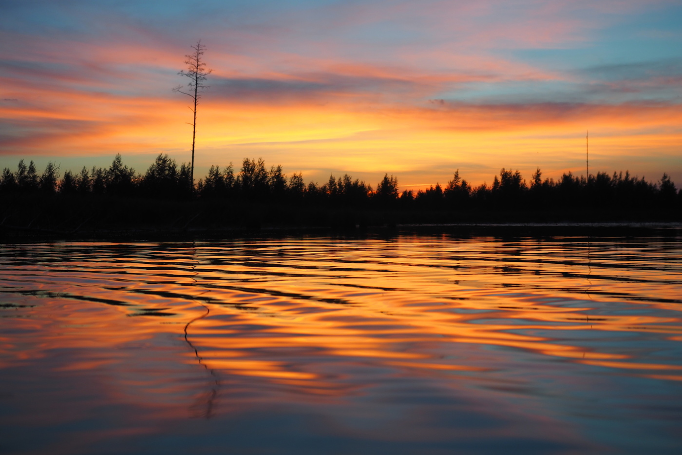 Farben des Sonnenuntergangs