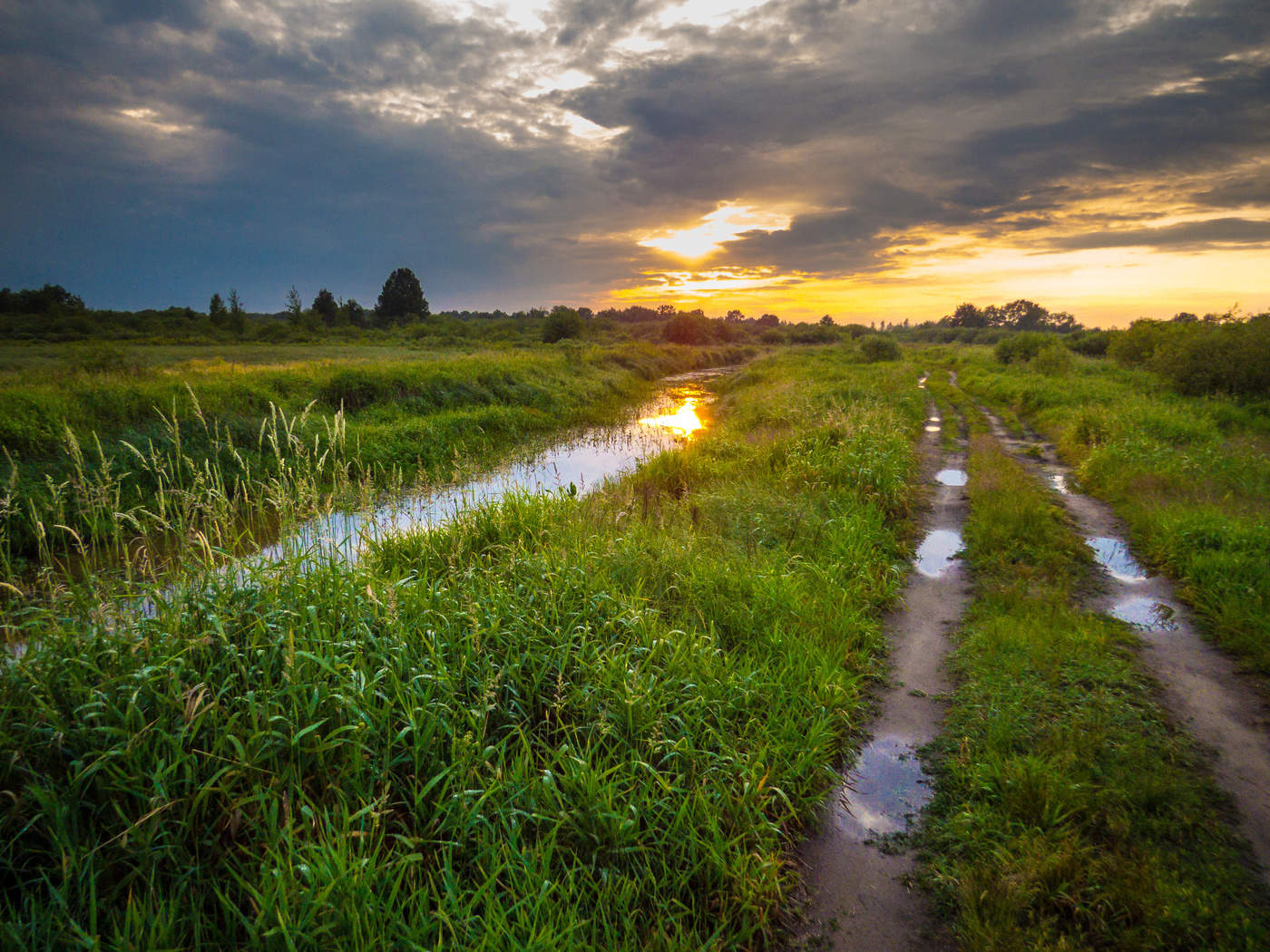 frisch nach dem Sturm