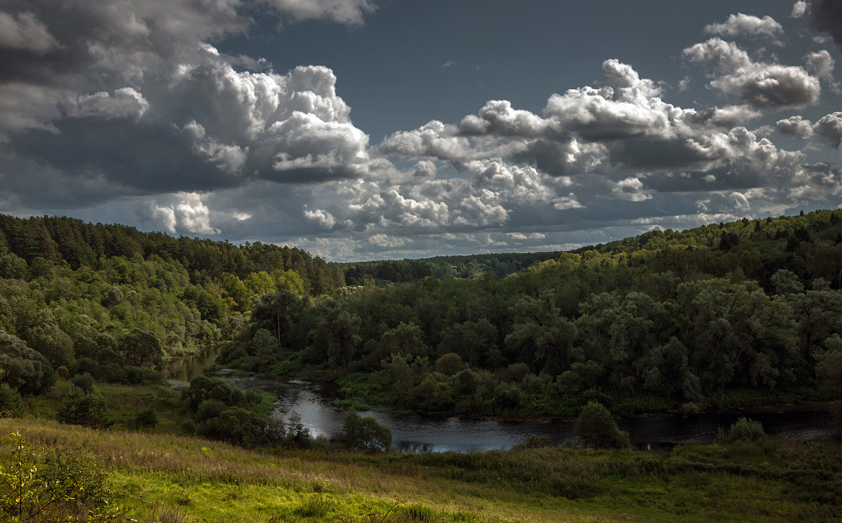 Landschaft in der Nähe von Moskau
