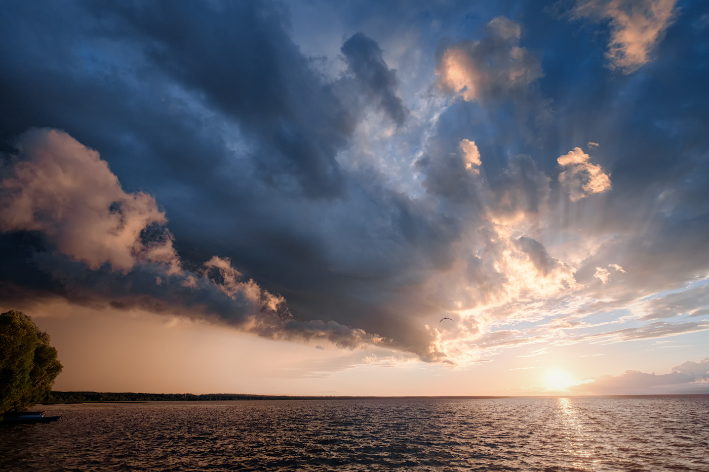Sonnenuntergang auf Plescheevo