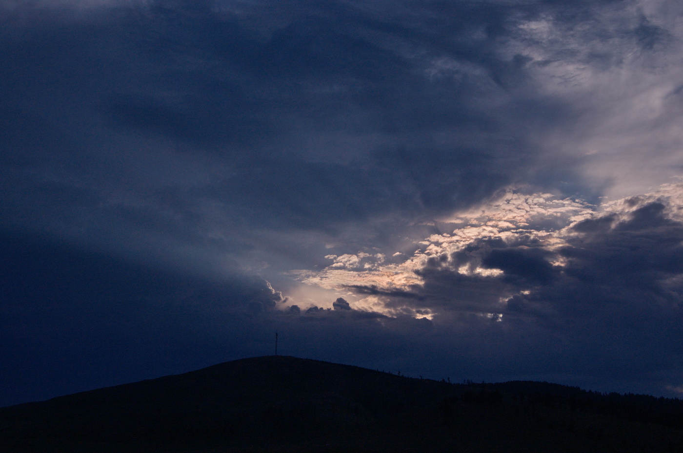 Sonnenuntergang Strahlen