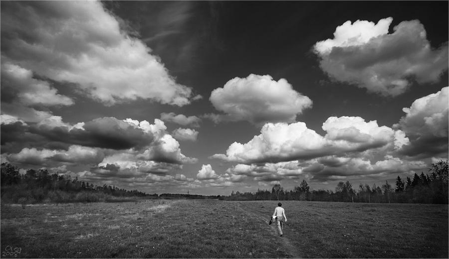 Wandern in den Wolken