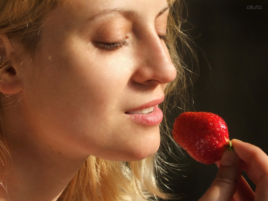 Erdbeeren im Supermarkt