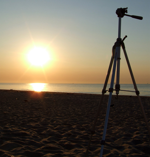 Wie schön im Morgengrauen Stativ