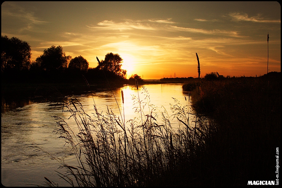 Sonnenuntergang über Scharoy