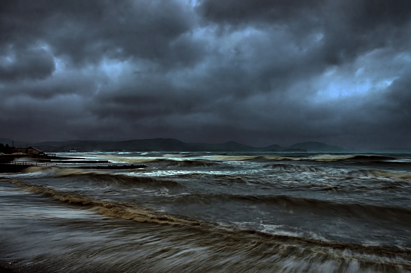 Storm in Koktebel.