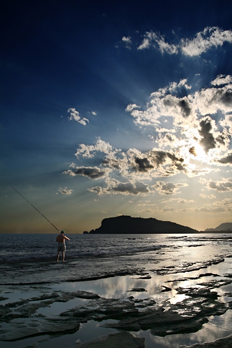Fischer und Sonne, ein wunderschöner Tag ...