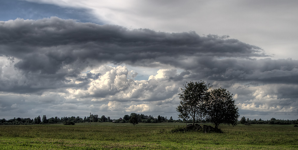 Felder ... Forest ... Himmel ....