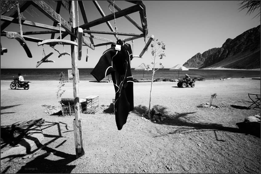 Auf dem Hänger auf die Rennfahrer ...
