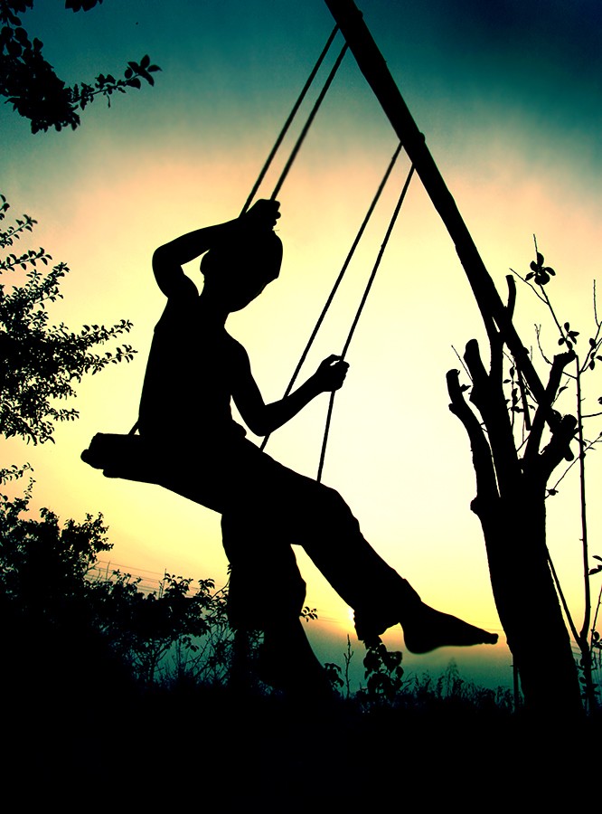 Geflügelte Schaukel