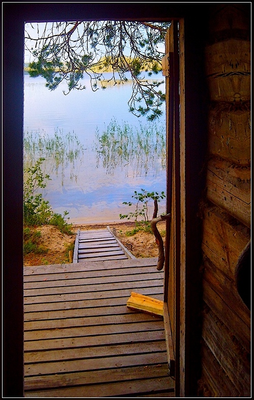 KARELISCHE BADEN DER ANSICHT.