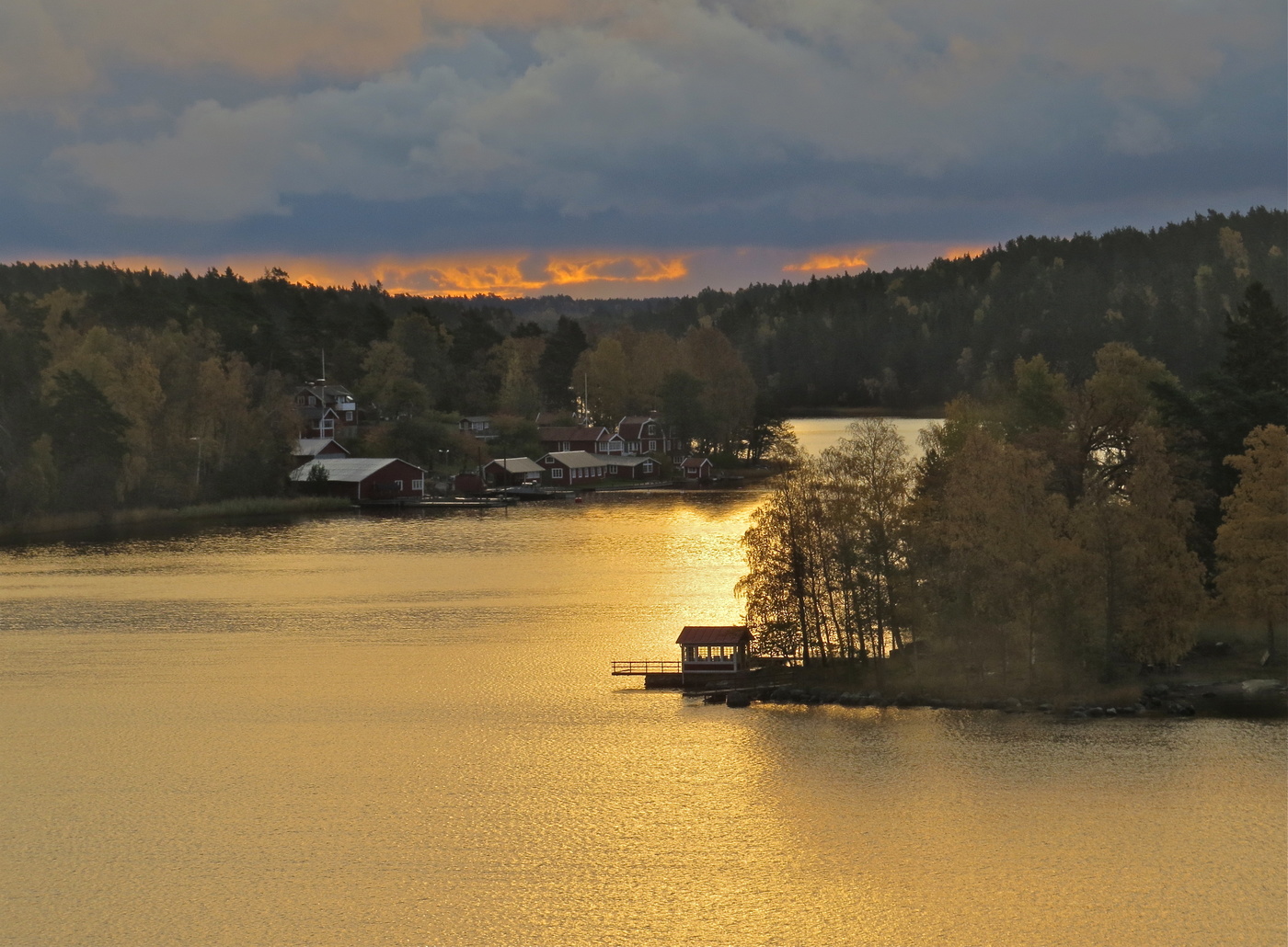 Herbst Morgendämmerung
