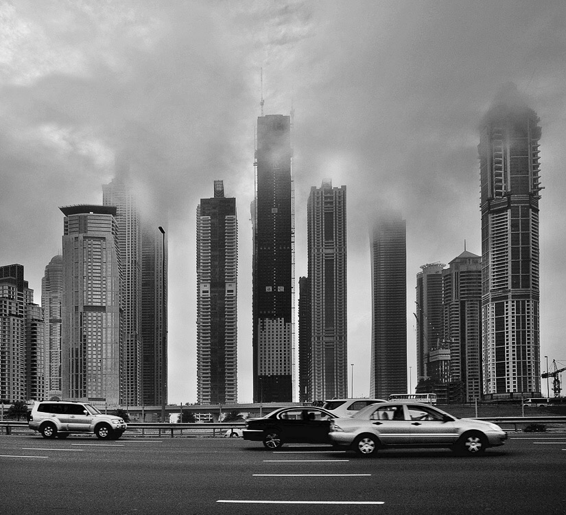 Wolken über der Stadt